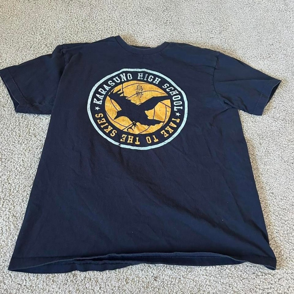 Black and yellow Karasuno High‎ School Shirts